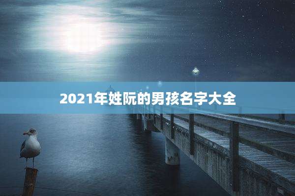 2021年姓阮的男孩名字大全