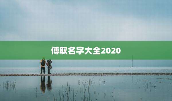 傅取名字大全2020