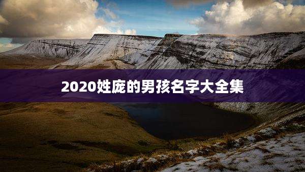 2020姓庞的男孩名字大全集