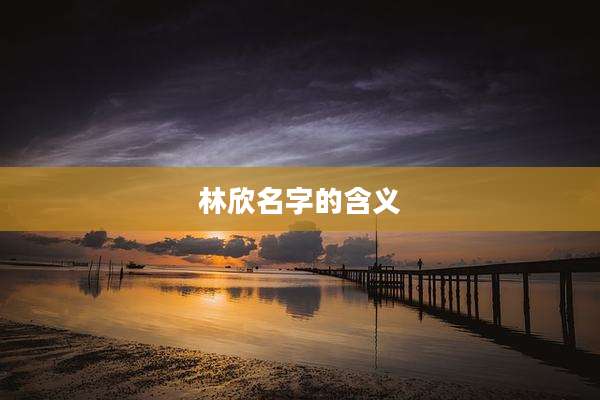 林欣名字的含义