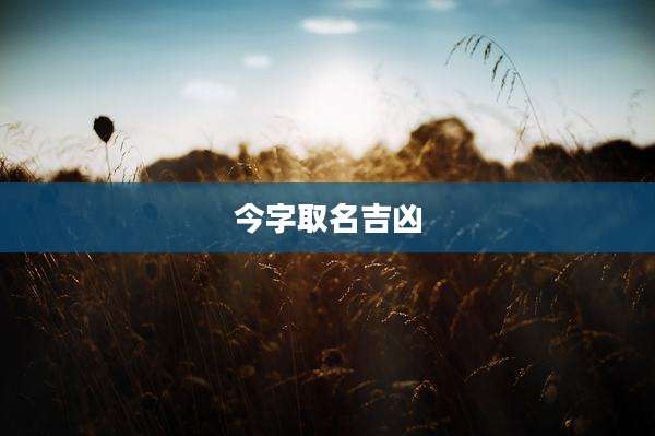 今字取名吉凶