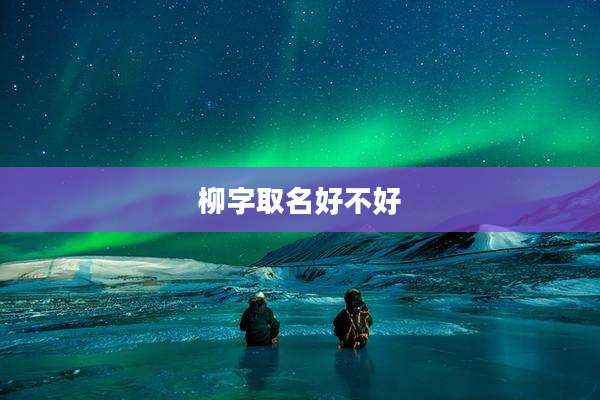 柳字取名好不好