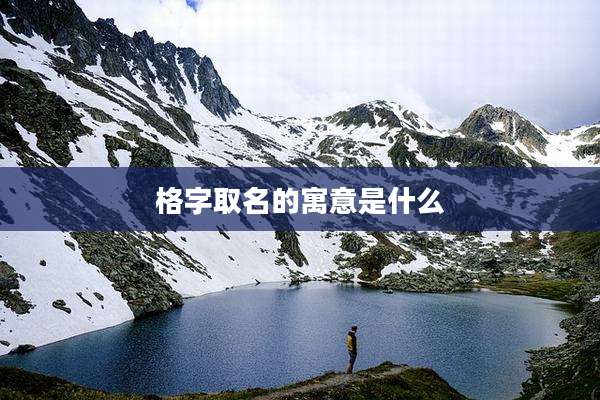 格字取名的寓意是什么