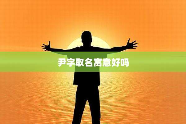尹字取名寓意好吗