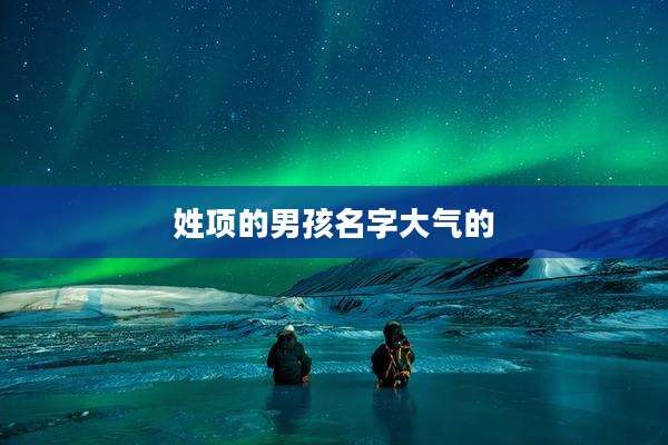 姓项的男孩名字大气的