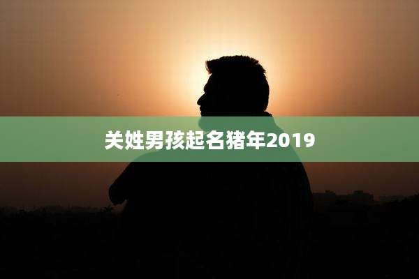 关姓男孩起名猪年2019