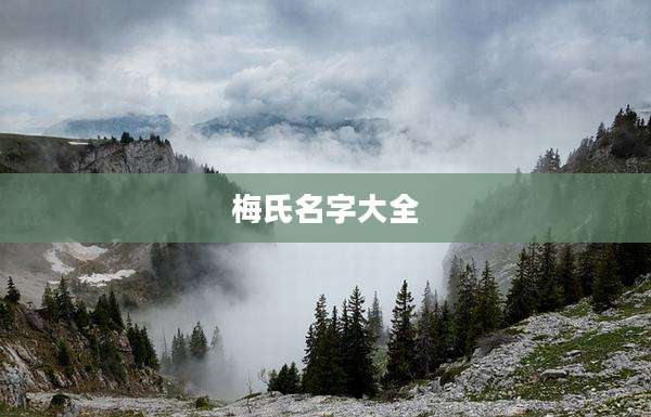 梅氏名字大全