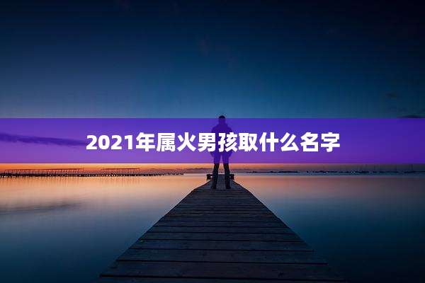 2021年属火男孩取什么名字
