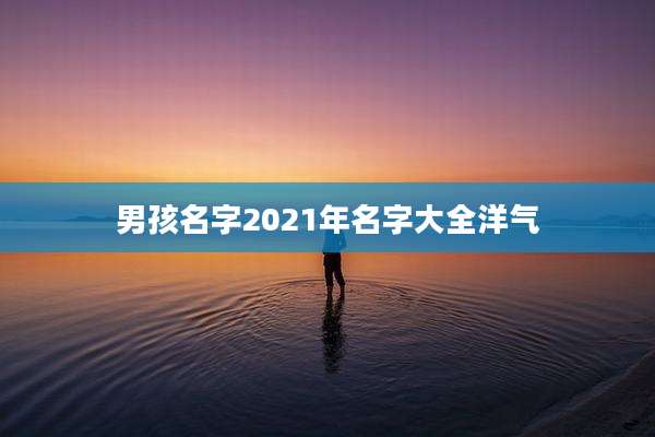 男孩名字2021年名字大全洋气