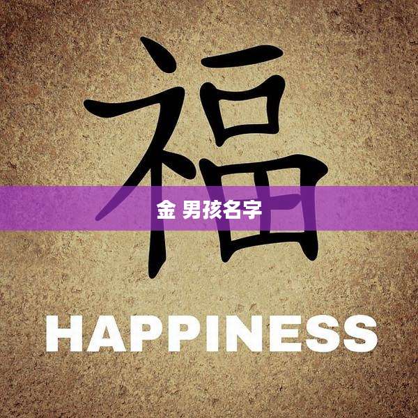 金 男孩名字