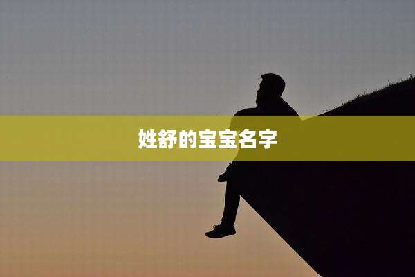 姓舒的宝宝名字