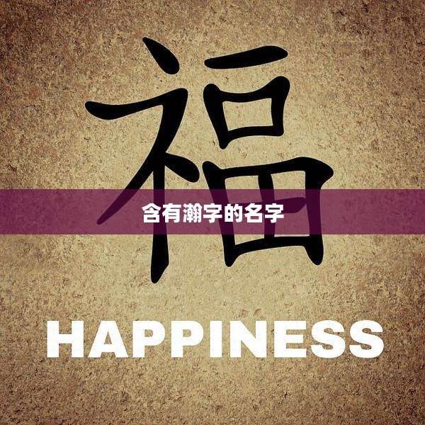 含有瀚字的名字