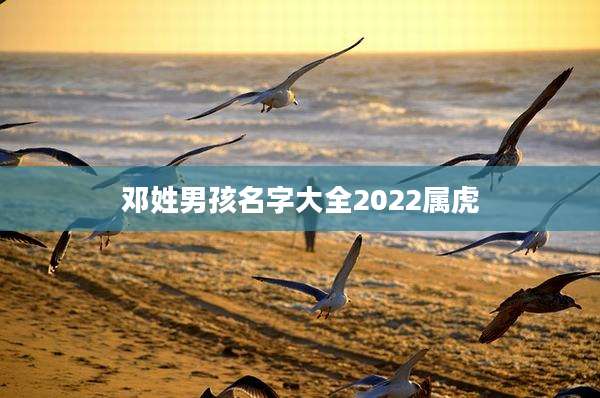 邓姓男孩名字大全2022属虎