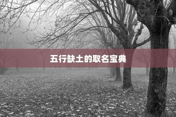 五行缺土的取名宝典