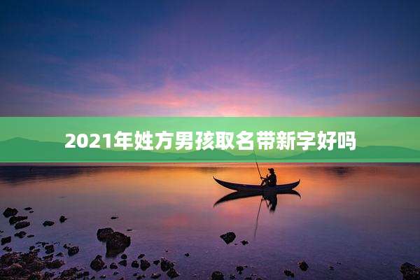 2021年姓方男孩取名带新字好吗