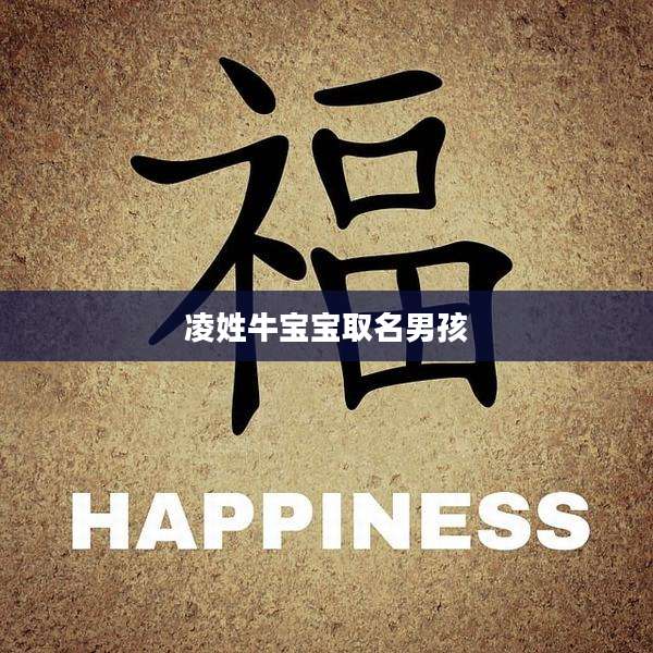 凌姓牛宝宝取名男孩