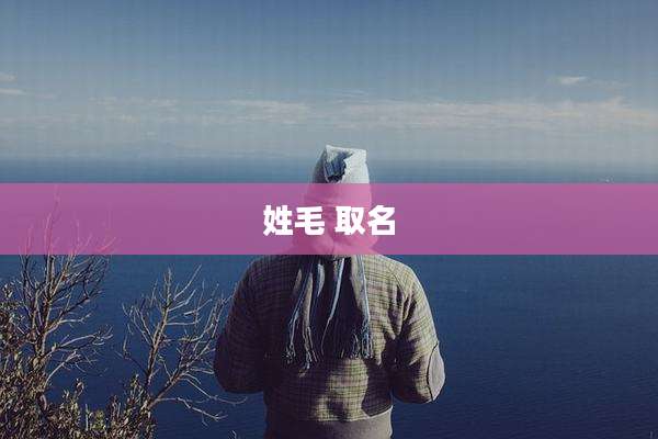 姓毛 取名