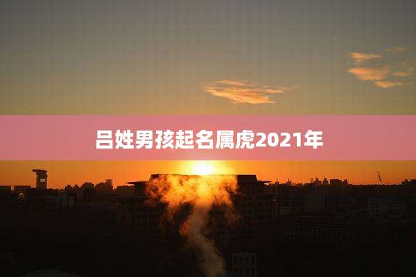 吕姓男孩起名属虎2021年