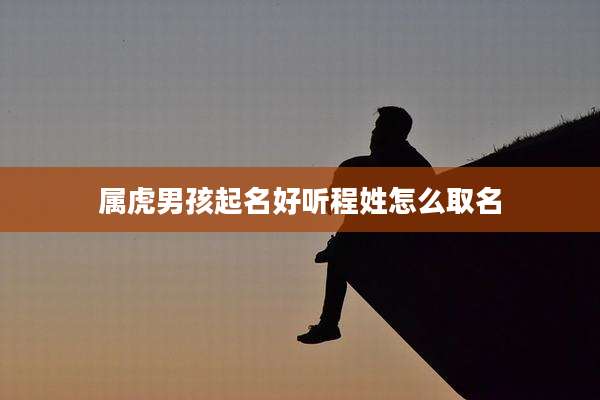 属虎男孩起名好听程姓怎么取名