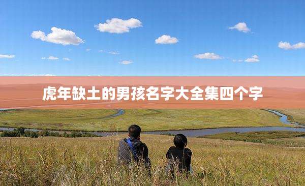 虎年缺土的男孩名字大全集四个字