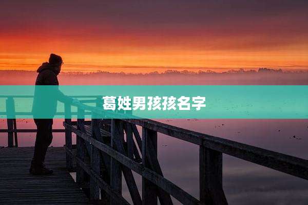 葛姓男孩孩名字