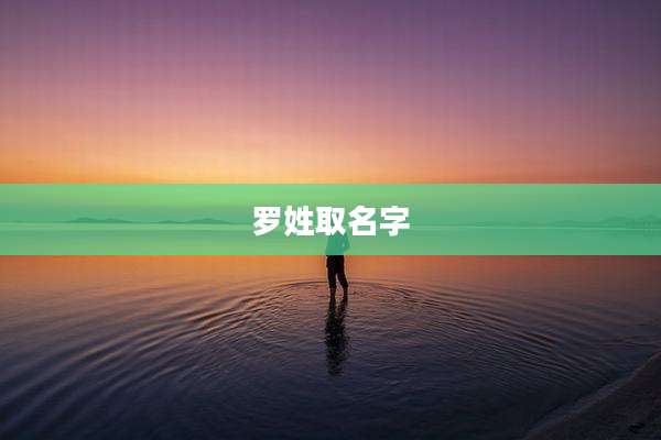 罗姓取名字