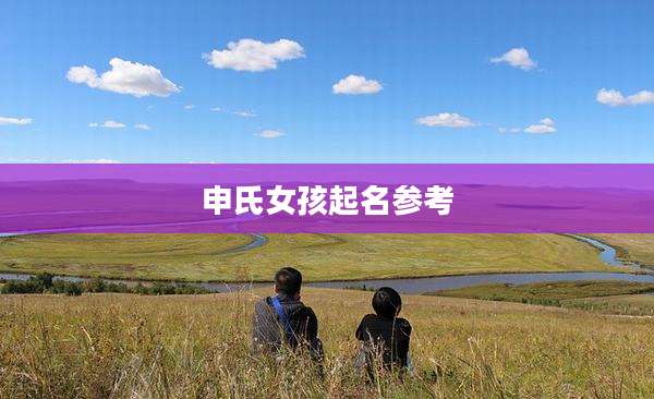 申氏女孩起名参考