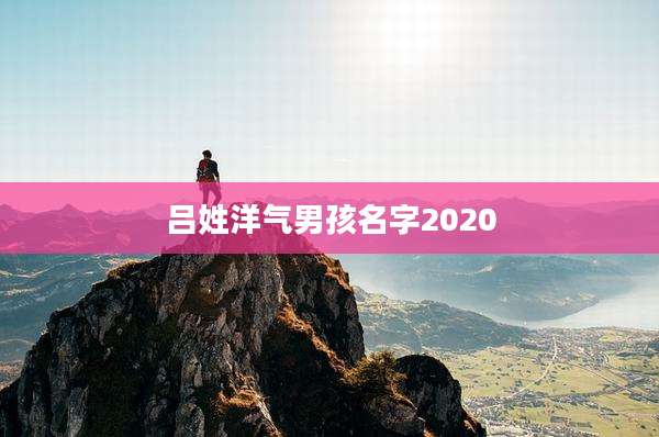 吕姓洋气男孩名字2020
