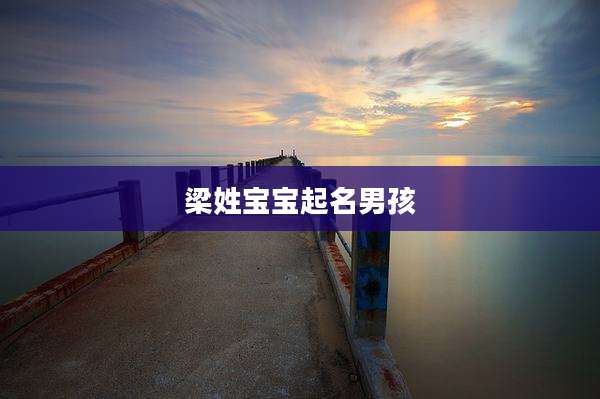 梁姓宝宝起名男孩
