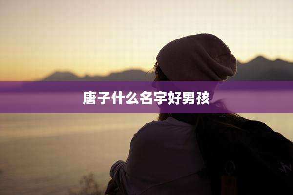 唐子什么名字好男孩